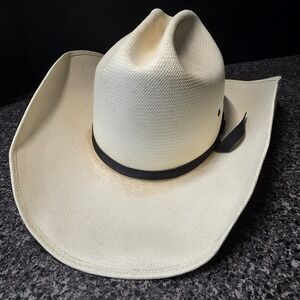 Bailey U-Rollit Straw Cowboy Hat  Men's Size 7 (56) Beige USA Made Western Ranch